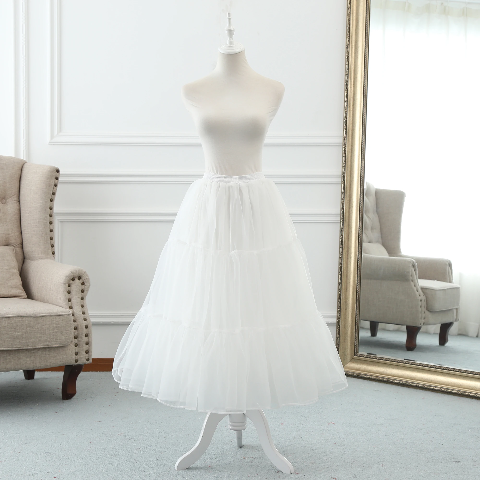 Crinoline Lolita Lolita Gauze Skirt Long Daily Violence Soft Veil Boneless Slip Dress Soft Girl Skirt Pettiskirt
