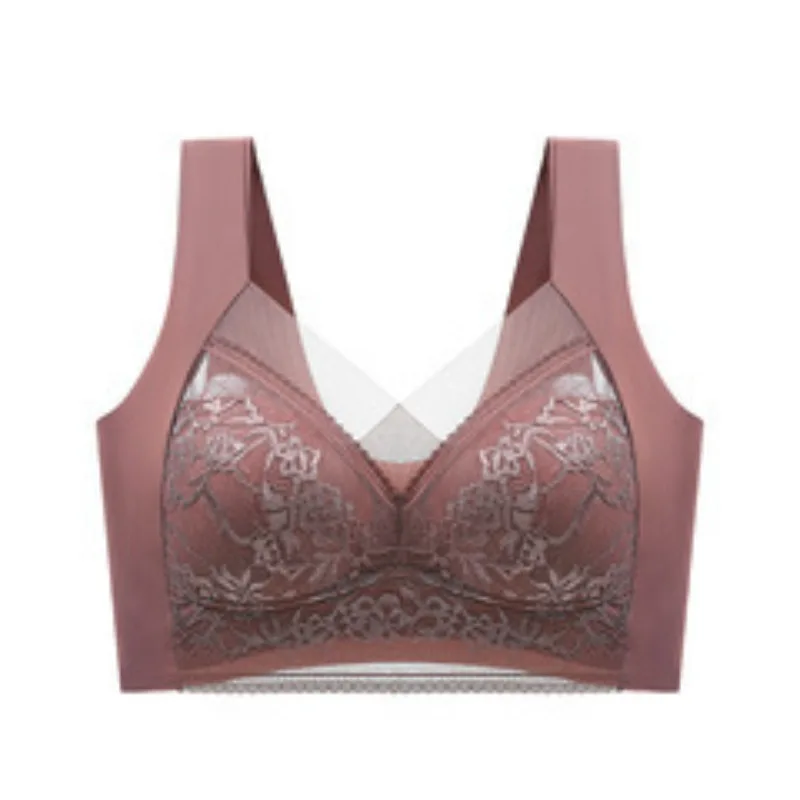 Seamless Lace Bra - Large Size Underwear | Breathable Thin Bra With Beautiful Back