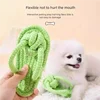 Pet Cotton Rope Slipper Knot Toy For Small Dogs Interactive Chew Toy Dental Clean Teeth Grind Tartar Control Non Toxic Dog Toys 3