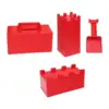 4 Pieces Sand Castle Model Snow Brick Building Maker,Sandbox Play Outside Beach and Snow Toy,Snow Building Block for Children 2