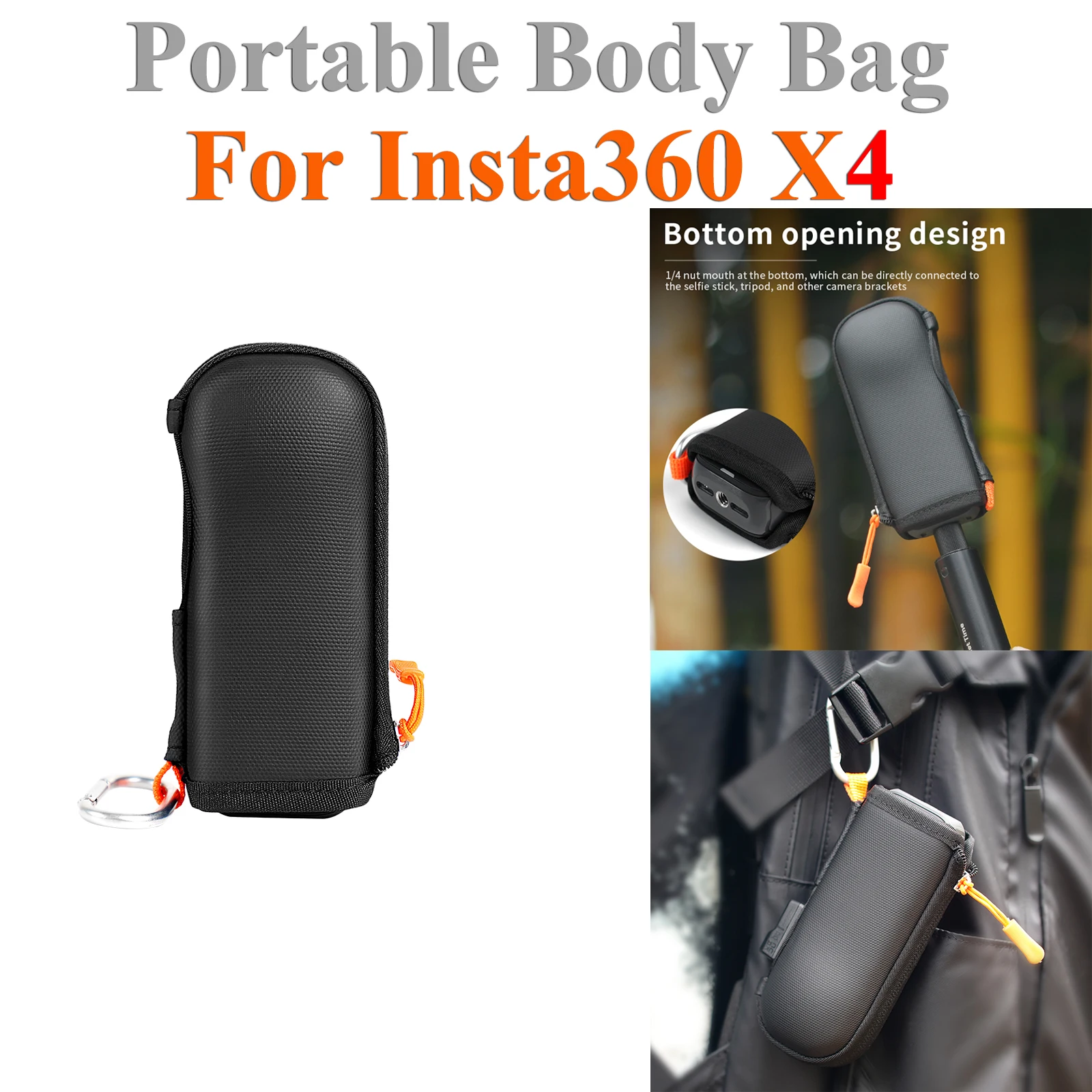 Insta360 X4 용 미니 바디 보관 가방, 카메라 가방, 보호 휴대용 운반 케이스, 스포츠 카메라 액세서리