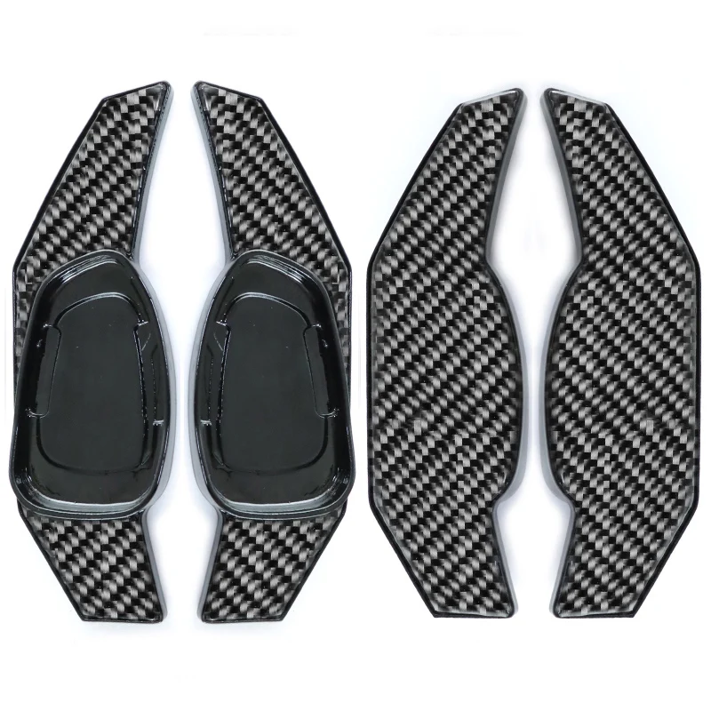 For Audi RS4 RS3 RS5 Q3 Q8 RS6 RS7 R8 TT Steering Wheel Shift Paddle Interior Trim Patch Extended Sports ABS Carbon Fiber