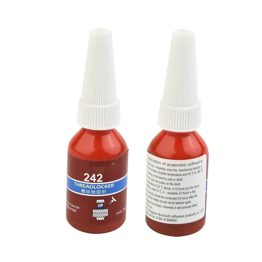 242 LockTite Threadlocker Metal Bonder 10 Ml 2 Pcs M6-M20 Thread Medium Strength