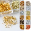 12 Color Gold Foils Gorgeous Nails Glitter Random Aluminum Flakes Paillette Chip Nail Design Shinny Sparkles Nail Art Decoration 4