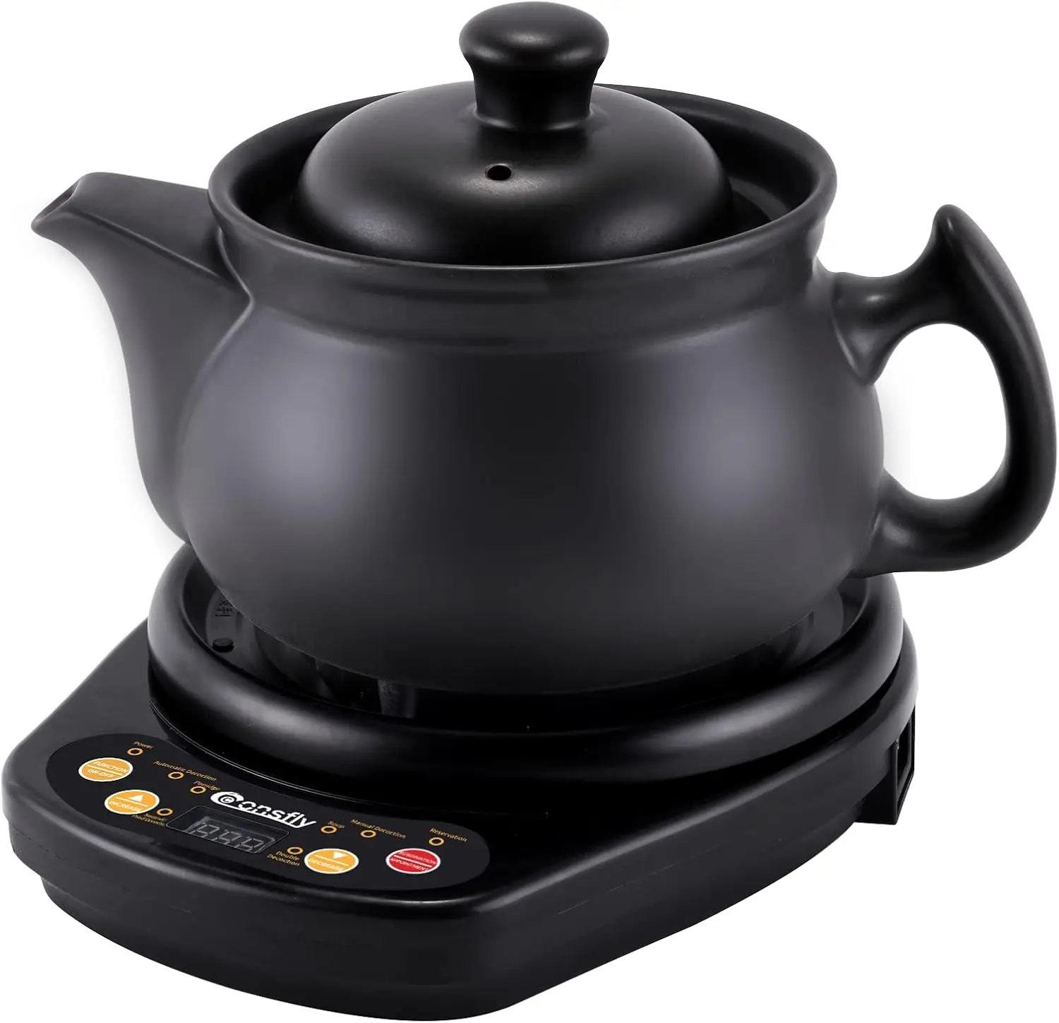 Medicine Pot 4.22 Quart Electric Herbal Medicine Cooker 110V Electric Chinese Ceramic Herb Tea Maker for Herbs