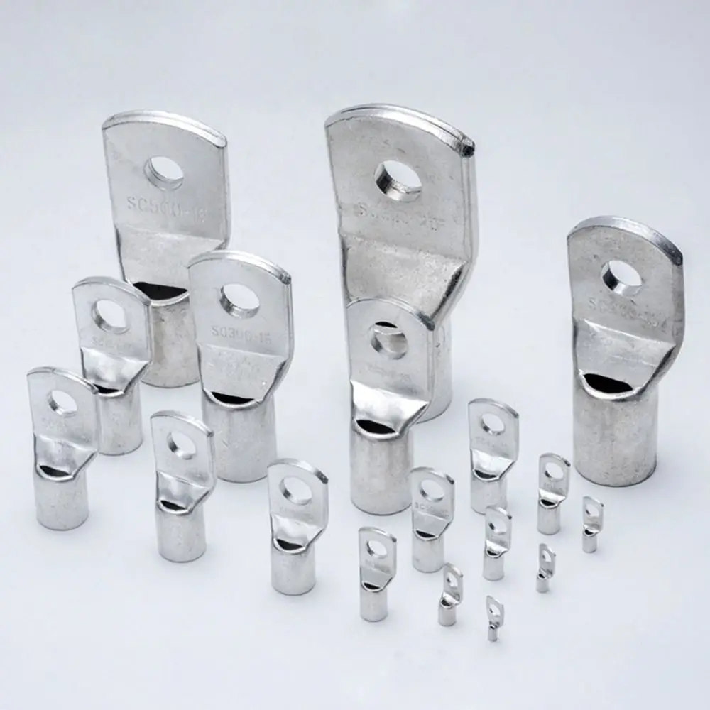 10PCS/5PCS Bolt Hole Tinned Copper Lugs Ring Crimp Terminal Wire Welding Cable Connector Suit SC16-6 SC25-8 SC35-8