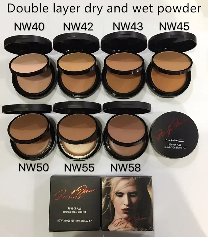 

BRAND FASHION DRY AND WET MAKEUP POWDER PLUS FOUNDATION