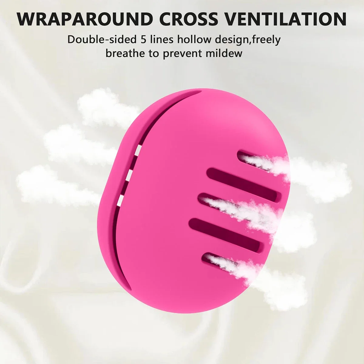 Puff Storage Box, 1PC Eco-friendly Silicone Porous Beauty Egg Storage Set, Reusable Travel Portable Organizer.-zmt