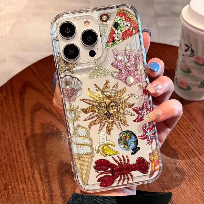 Clear Sun Marine Floral Eyes Soft Phone Case - Vibrant Protection Cover