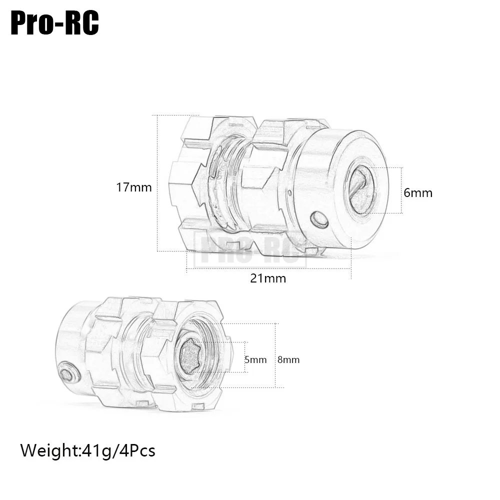 VGEBY Adaptateur de pneu RC Combinateur de Pneus en Alliage d'Aluminium