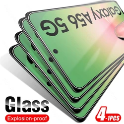 Clear Protective Glass Screen Protector - 4 Pack, 9H Hardness, HD Clarity - Samsung A56 4G (Transparent)