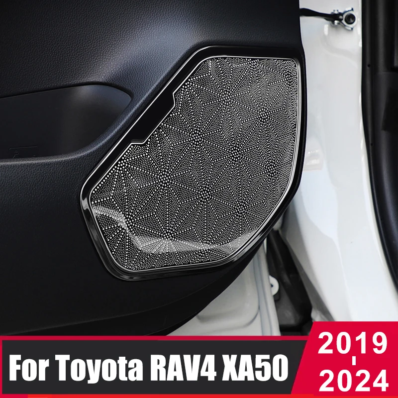 

Для Toyota RAV4 RAV 4 2019- 2021 2022 2023 XA50 Автомобильный Дверной аудио динамик крышка громкий динамик накладка декоративная наклейка аксессуары для интерьера