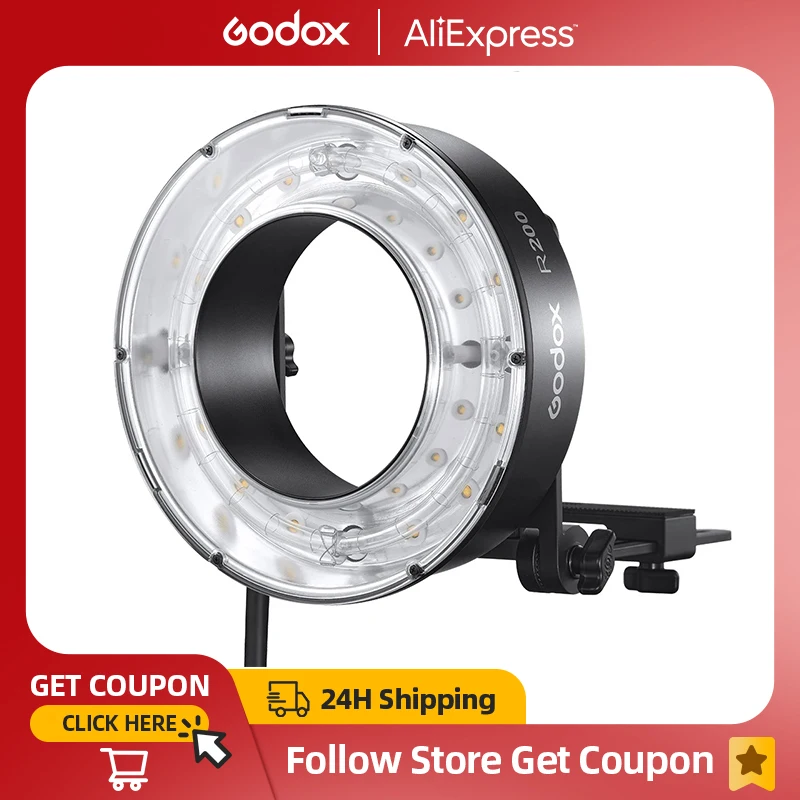 Godox S2 Bowen Support de flash type S pour flash stroboscopique Godox V1 V860II AD200 AD200Pro AD400Pro Speedlite