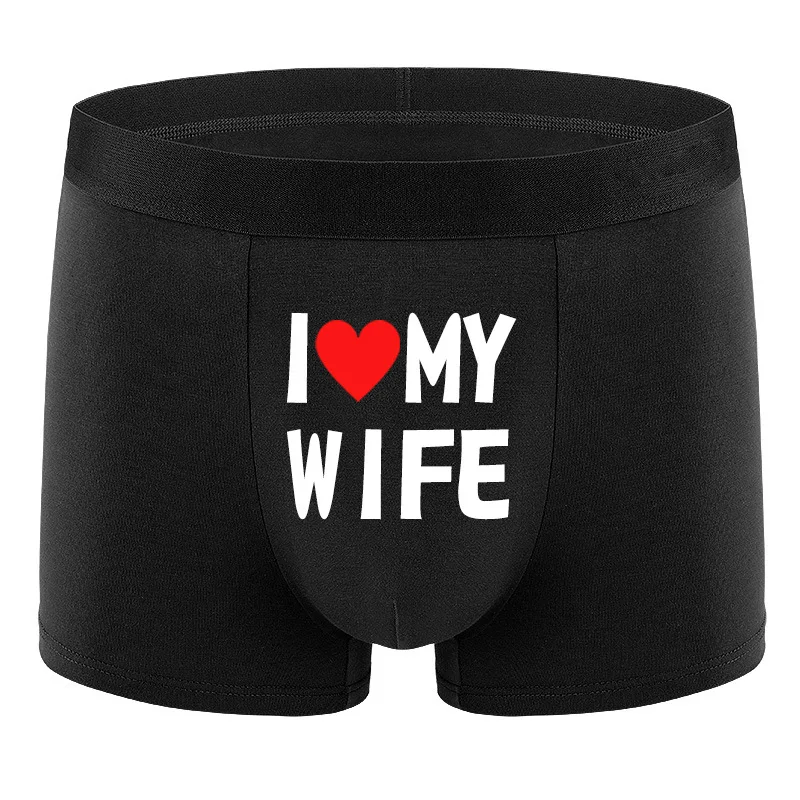Nero - Boxer Uomo 'I Love My Smokin' Hot Wife' | Morbidi E Traspiranti, Perfetti Per San Valentino O Un Anniversario Divertente