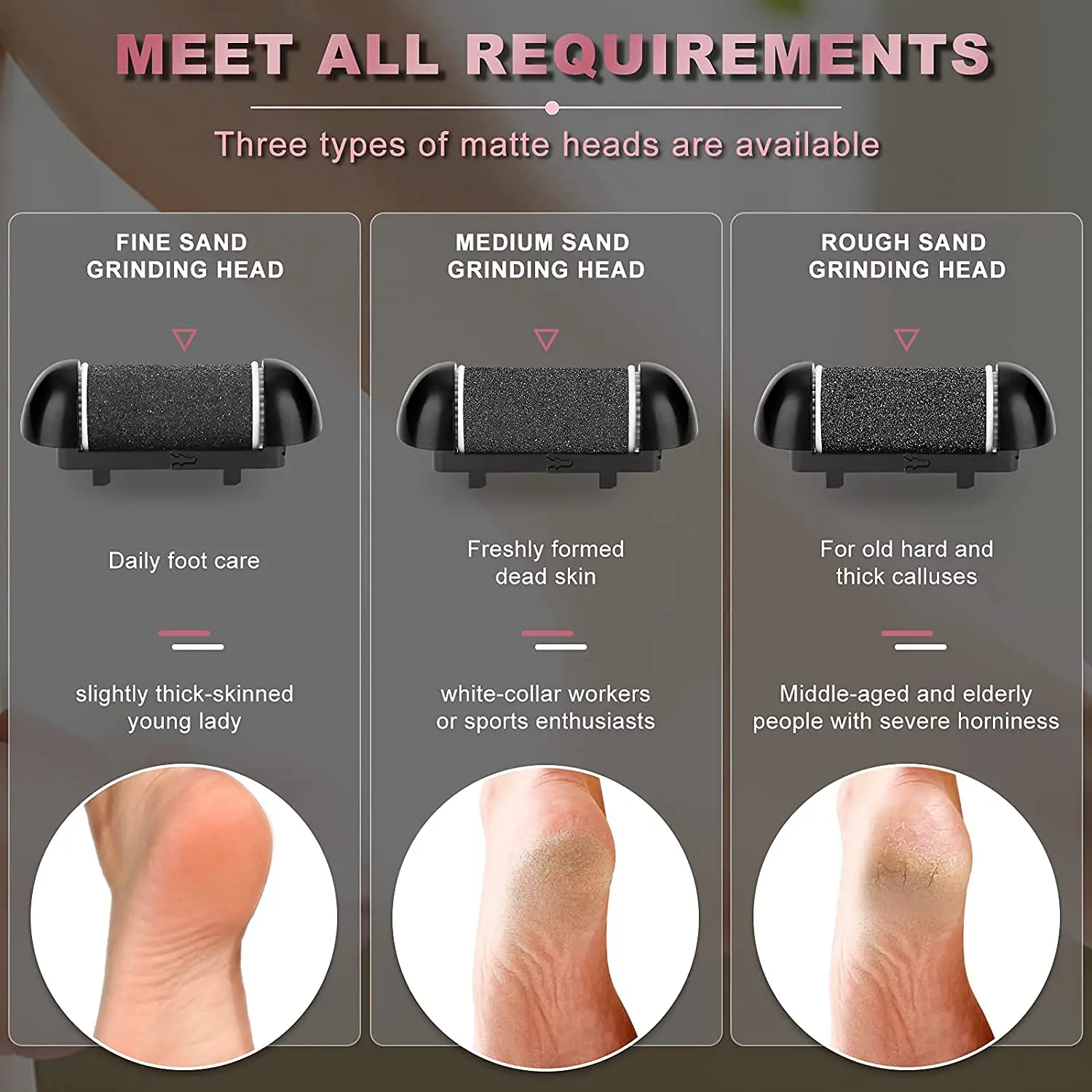 22 in 1 Rechargeable Electric Foot File Callus Remover Machine Pedicure Device Foot Care Tools Feet For Heels Remove Dead Skin 3