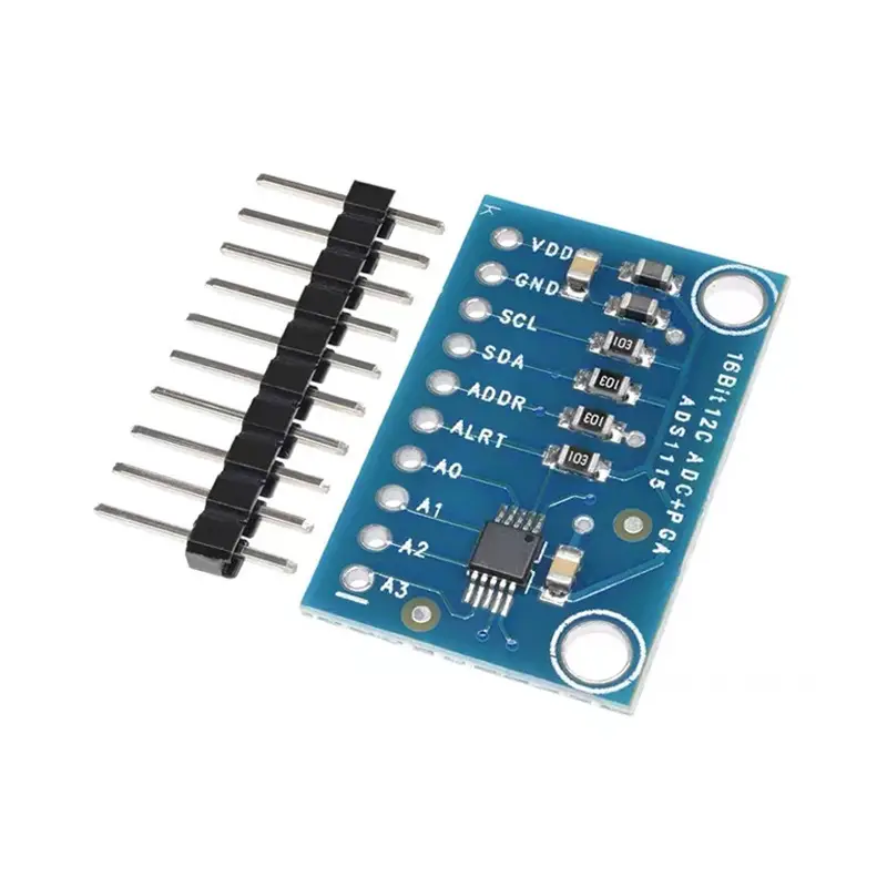 High Performance 4-Channel 16-Bit ADS1115 ADC Module - Analog-to-Digital Converter Development Board image 1