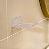 1/2pcs Wall Shelves Acrylic Storage Rack Small Clear Shelf Display Ledges Adhesive Hanging Shelves For Surveillance Camera 2