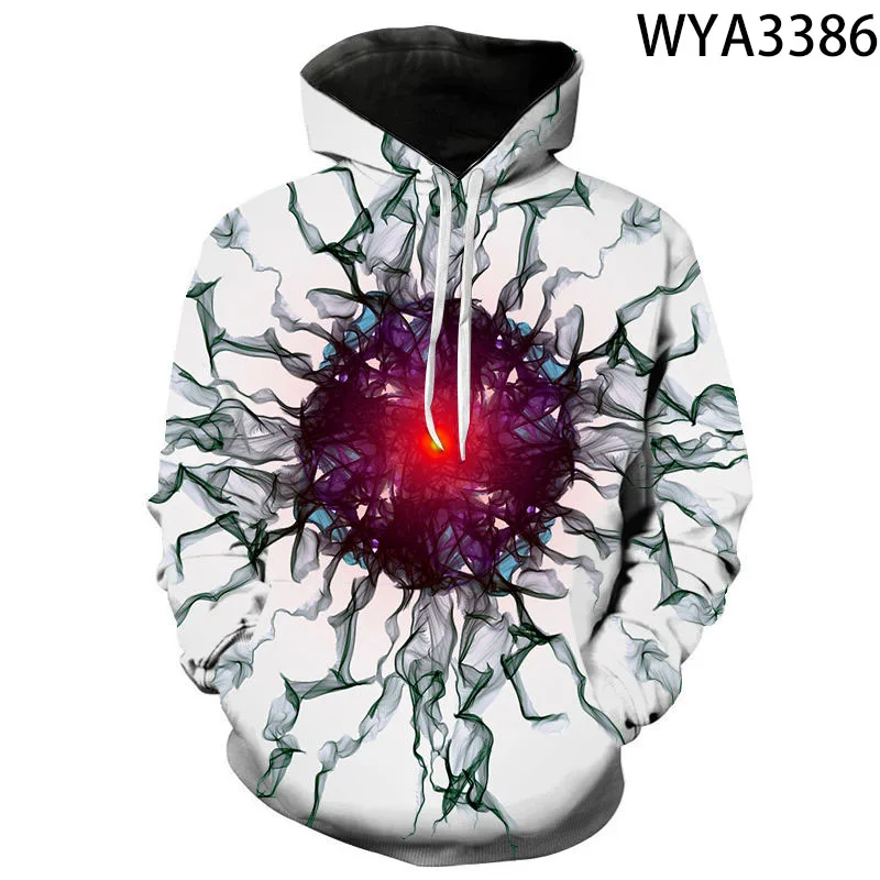 Men Women Vortex New Product Smoke Hoodies 3D Printed Fashion Pullover Streetwear Sweatshirts Hooded Casual Tops