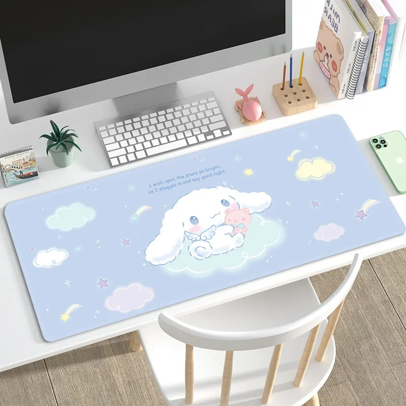 Gaming Mousepad Anime Mouse Pad Cinnamoroll Kuromi XXL Gaming Desk Mat for PC Keyboard Mouse