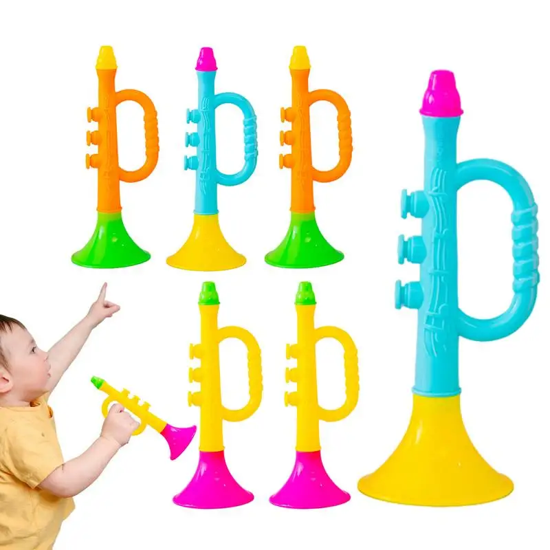 Toddler Trumpet Musical Toys For Kids Novelty Creative Children&rsquo;s Horn Toys For Birthday Events Music Class Graduation Party trumpet instrument