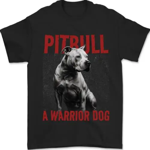 

Pitbull Warrior Dog Mens T-Shirt 100% Cotton