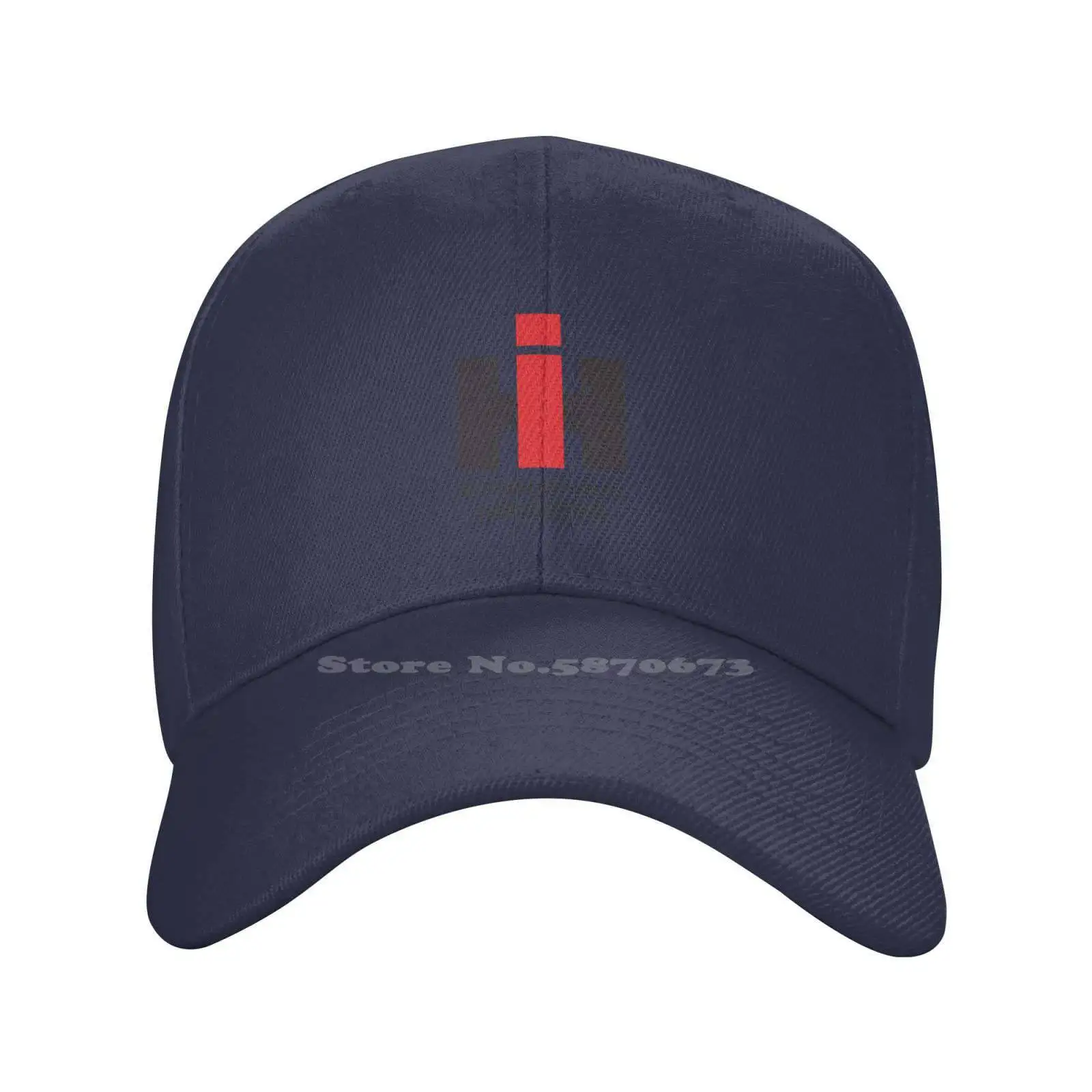 

IH Logo Print Graphic Casual Denim cap Knitted hat Baseball cap
