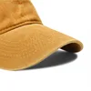 Customized Logo Washed Cotton Embroidered Baseball Cap Snapback Cap with Name Customized Hats Unisex Adjustable Hats 3