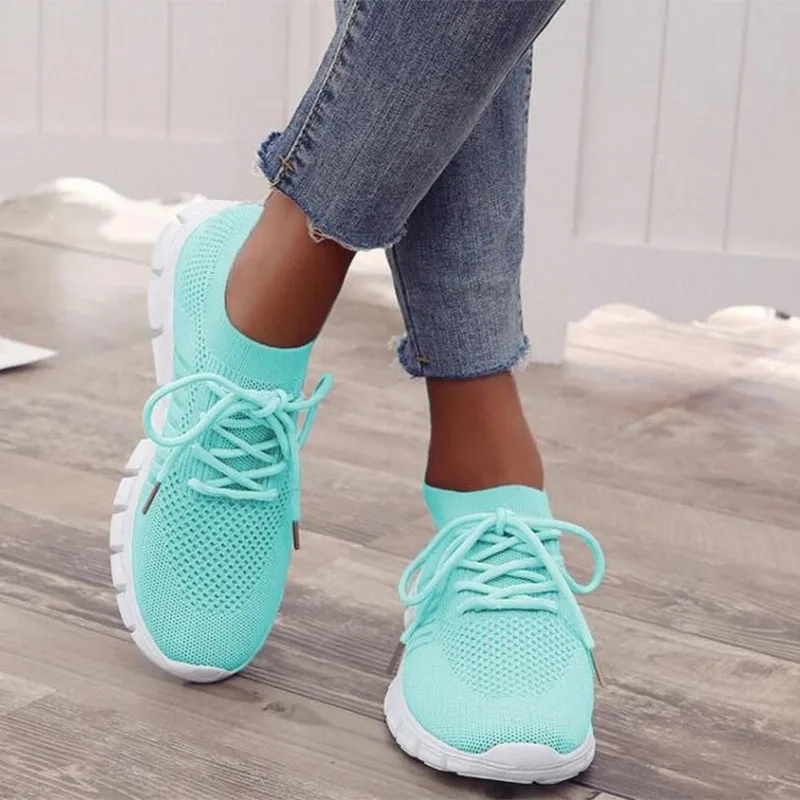 

Women Casual Summer Outdoor Sneakers Solid Colors Athletic Soft Breathable Walking Shoes Female Trainers Lightweight Sneaker