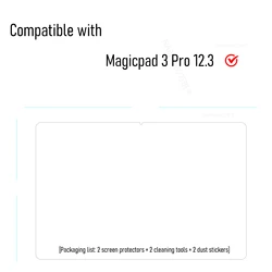 Premium 12.3 Tempered Glass Screen Protector - Ultra Durable Damage - Proof Cover, 2 - Pack (2P- 3 pro 12.3 inch)