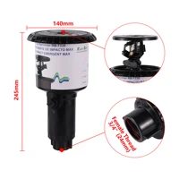 1/2" 3/4" Pulse Pop-Up Impact Sprinkler Head Adjustable Rocker Rotary Buried Sprinkler Flat Farmland Automatic Irrigation 4