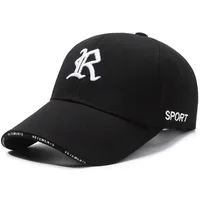 Trendy Embroidery Couple Baseball Cap Outing Anti-Sun Trucker Cap Casual Hip Hop Gorras Golf Cap Dad Hats 2