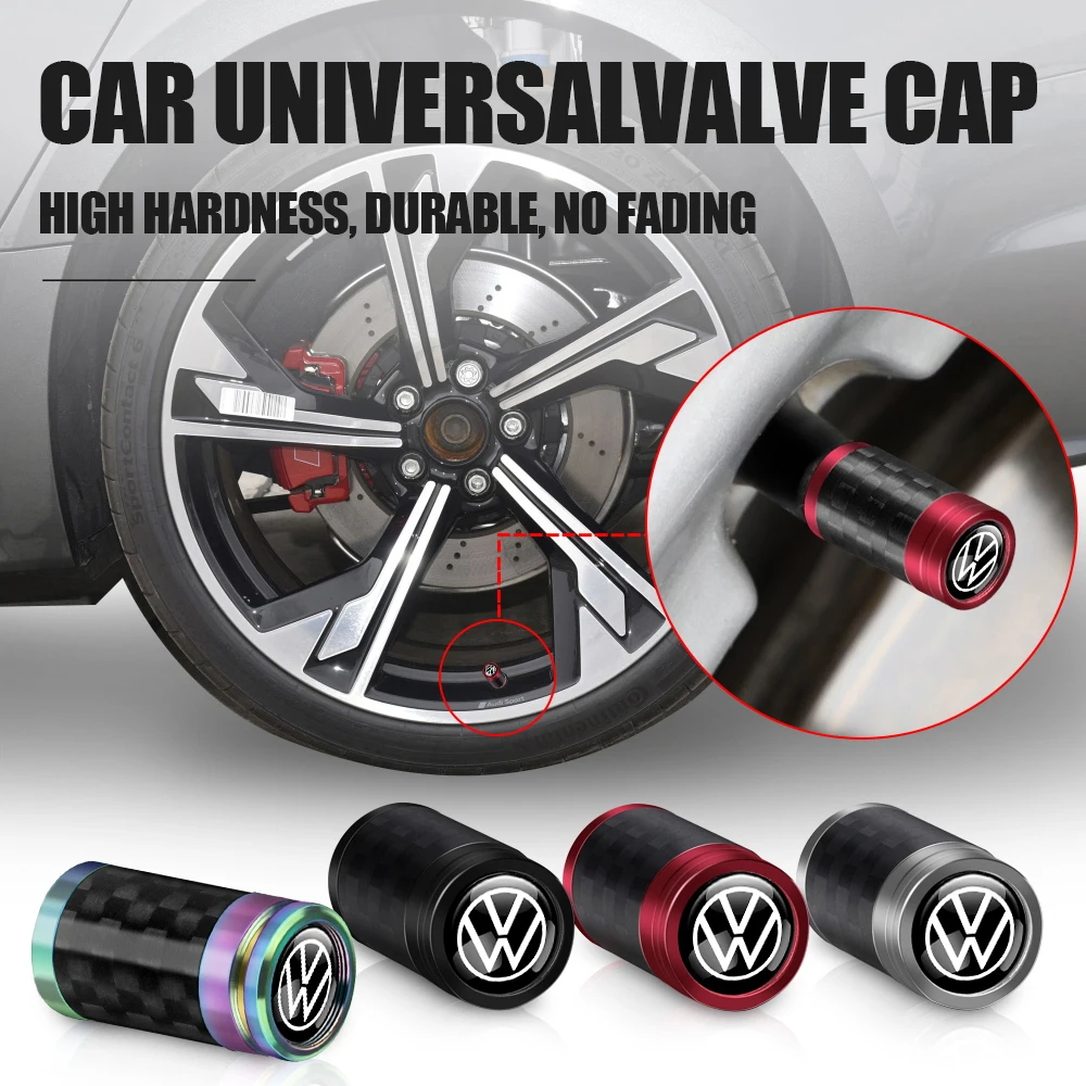 4Pcs Auto Wheel Tire Valve Stem Caps Car Styling Per Volkswagen Golf 4 Motion Mtm Blue Motion Polo Tiguan Touran Tsi Tdi R32 Mk4