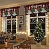 Christmas Decoration Buffalo Plaid Short Curtain Farmhouse Plaid Kitchen Small Curtain, Bufaro Plaid Half-Window Cafe Curtain 3