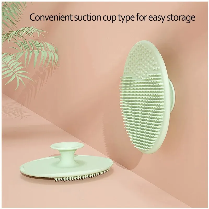 Baby Brush New Baby Shampoo Brush Silicone Hair Removal Massage Bath Sponge Soft Hair Rubbing Tool