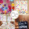 10pcs Self Adhesive Ceiling Hook 2/3cm Hanging Hook with Binding Ring Clear Wall Hook Decor for Christmas Party Kitchen Bathroom 2