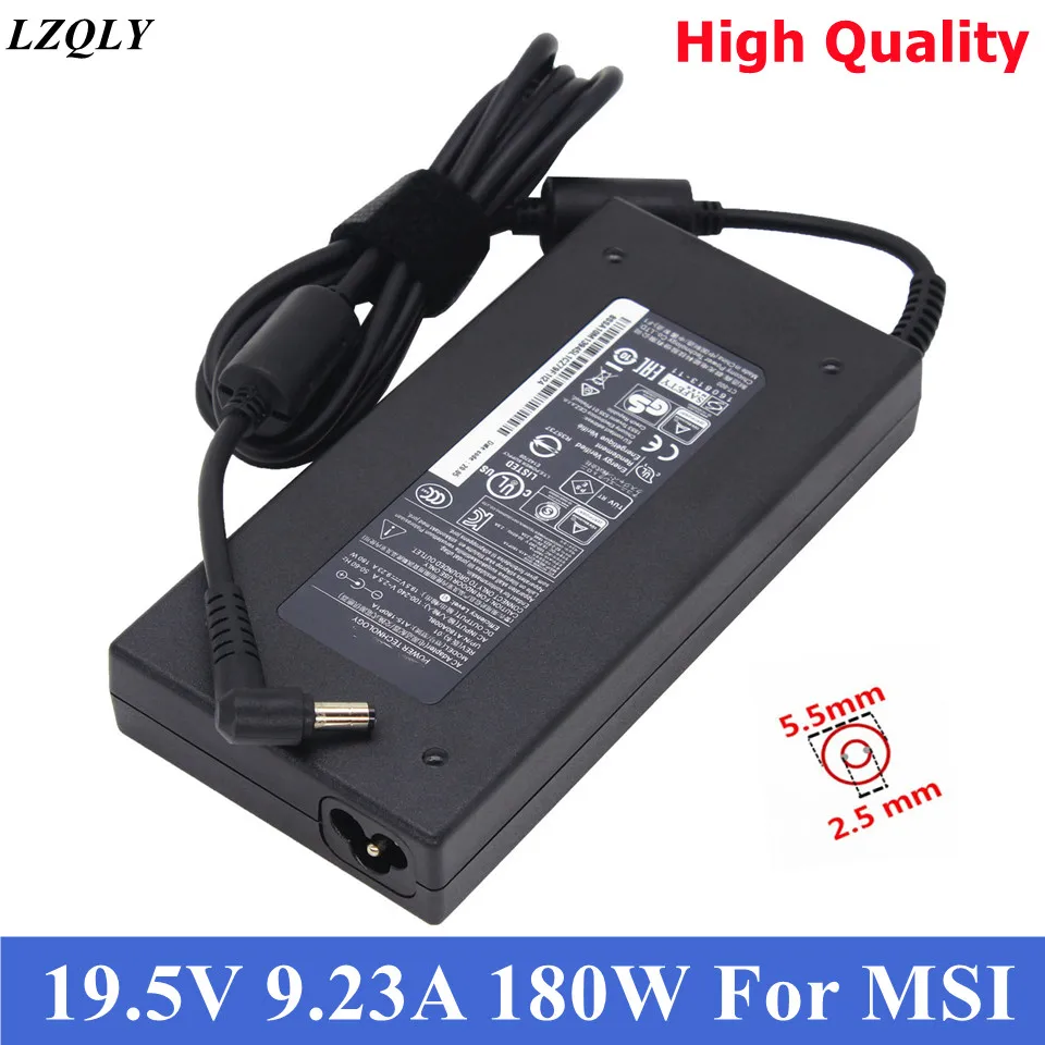 

Genuine A15-180P1A 19.5V 9.23A 180W AC Charger Adapter for CLEVO P950HR N850HP6 for MSI GS63VR GS43VR WS63VR GE72VR P671RG