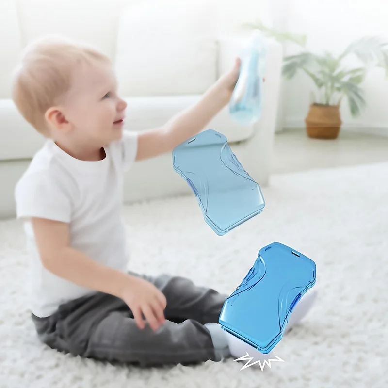 Squeeze Proof Flipping Holder for Baby Food Pouches & Juice Boxes, Prevent Messes & Support Self-Feeding, for Toddlers
