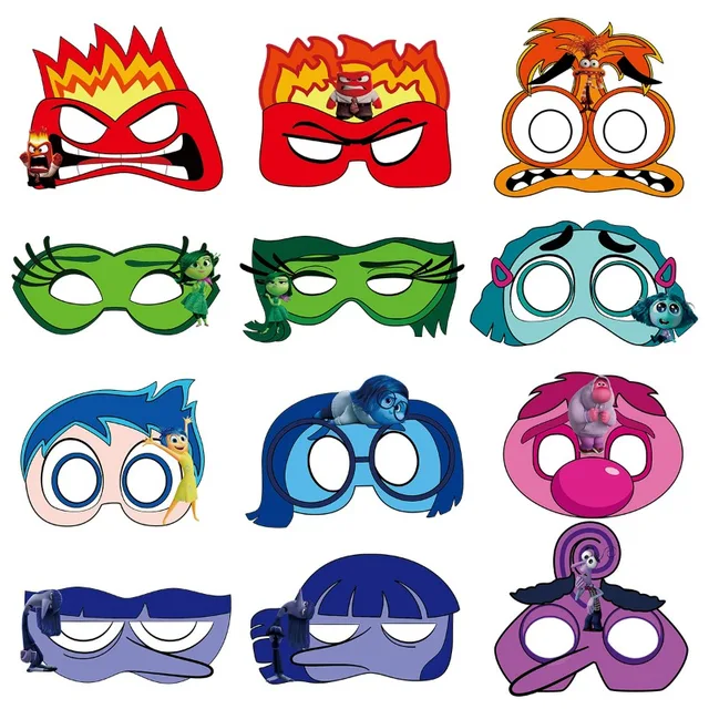 Set Maschere Animali E Occhiali Di Carta - 12 Pezzi Per Feste Bambini - Foto 11