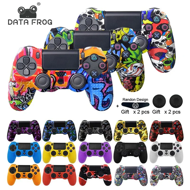 Funda de silicona suave para Ps4 Accesorios del controlador de piel Gamepad  Joystick Casos Accesorios del juego para el controlador Ps4 Skin Case -  Casos