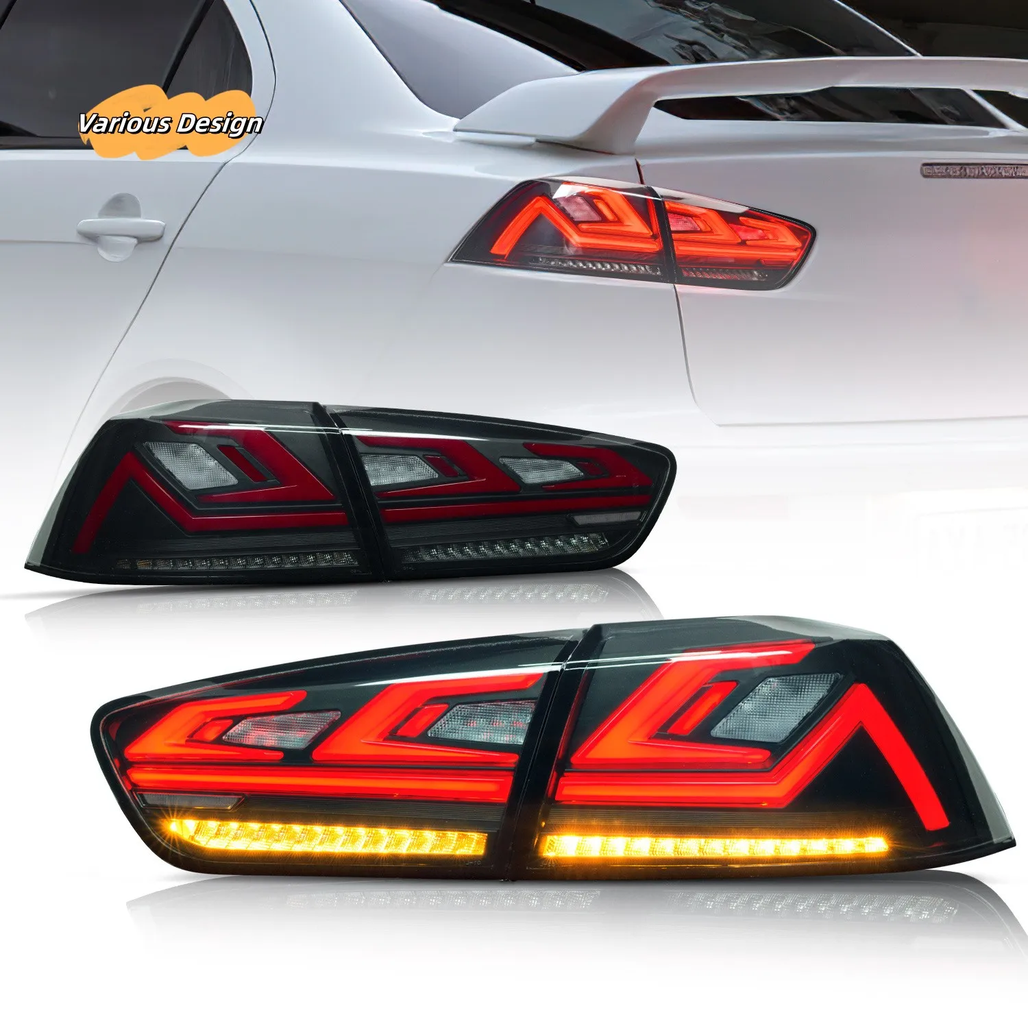 

MRD Fit for Mitsubishi Lancer EVO X LED Rear Lights Assembly 2008-2017 Start Up Animation Tail Lights