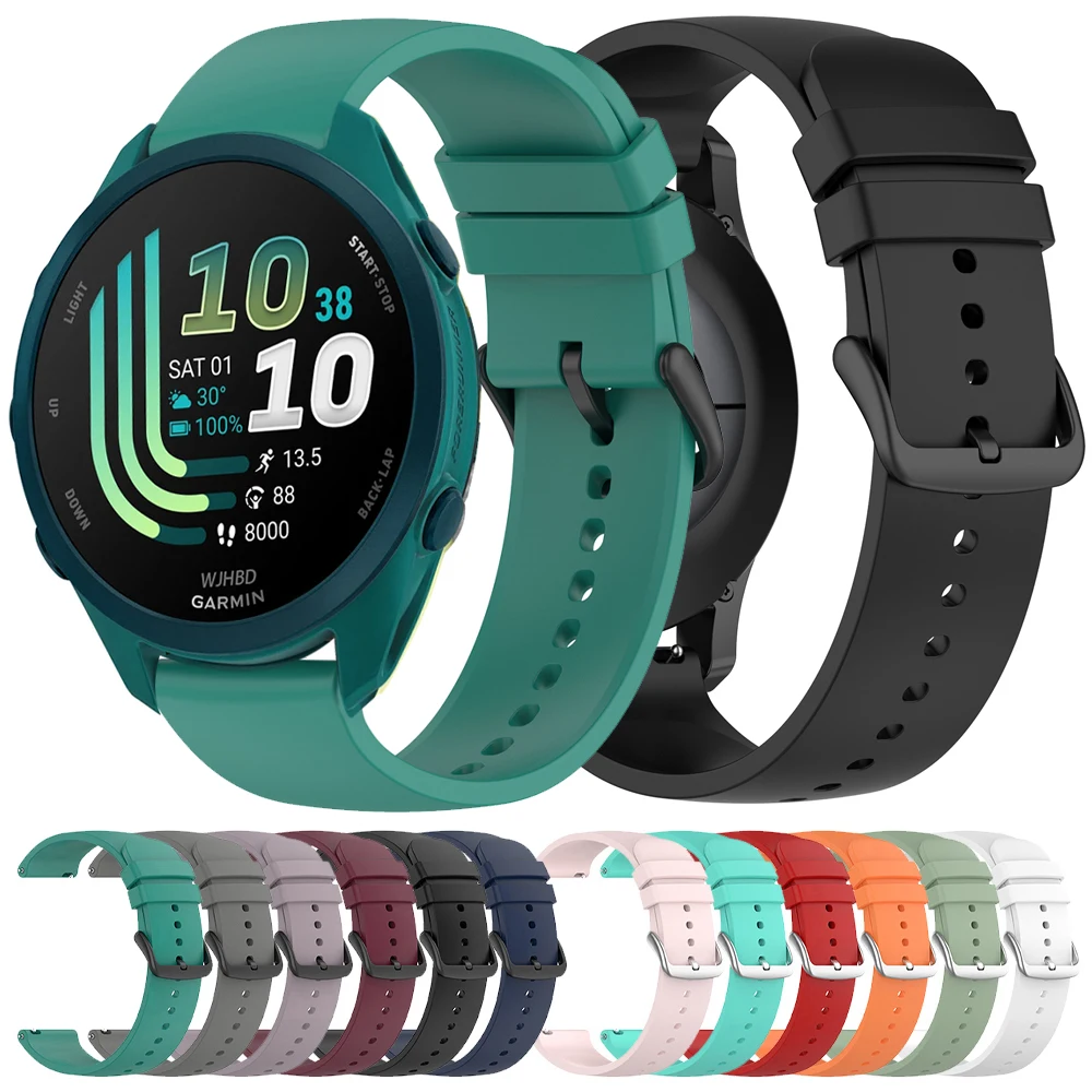Silicone Smartwatch Band - Versatile Fit, 20mm & 22mm Strap Bracelet