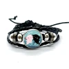 Axolotl  Leather Bracelet Glass Dome Multilayer Braided Bracelets Bangles Handmade Jewelry Gifts 2