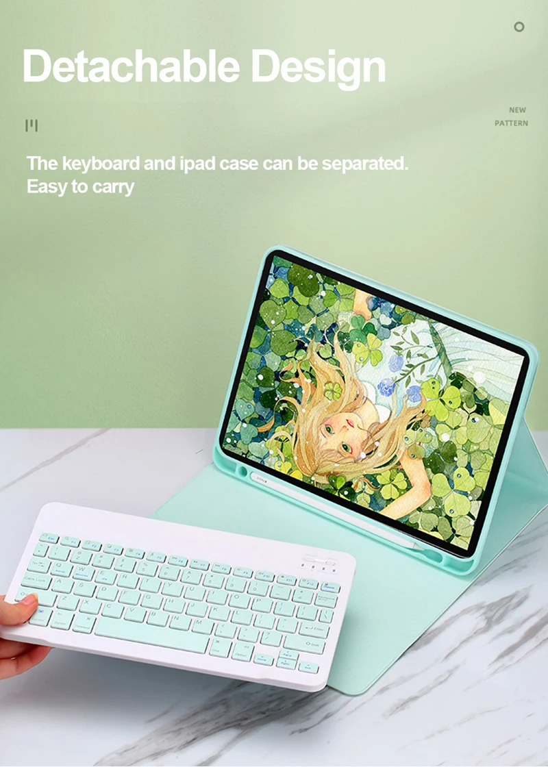 Capa de Tablet de Teclado com Suporte