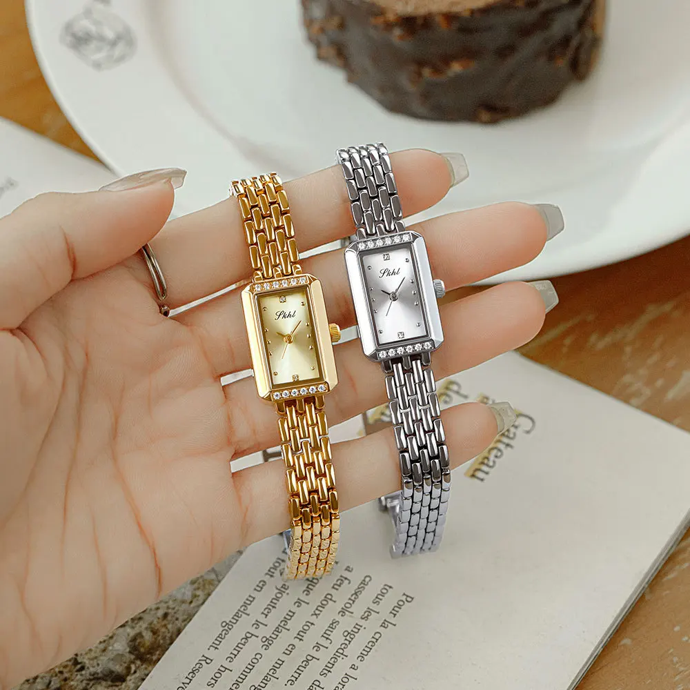 Ladies Watch New Fashion Trend Niche Design Simple Steel Band Watch Women
