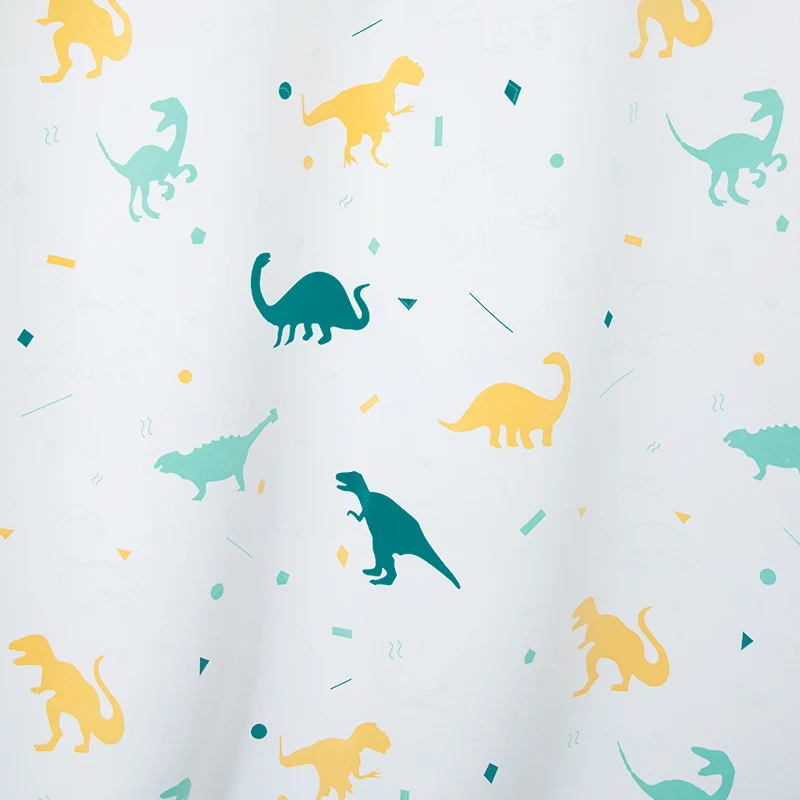 Muwago Children's Curtain Bay Window High Shading Noise Reduction Heat Insulation Curtain Tyrannosaurus Rex Luminous Curtain 3