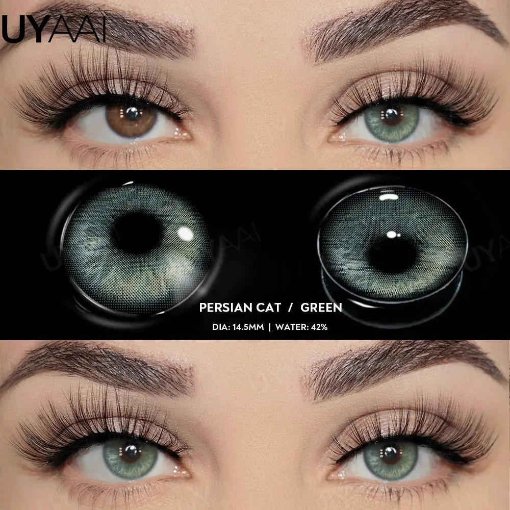 Vibrant Colorful Contact Lenses - Beauty Green, Fashion Blue, and Natural Brown Tones