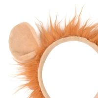 Lion Costume Set Ears Headband Tail Plush Animal Fancy Costume Accessories for Kids Halloween Cosplay Accessories 5