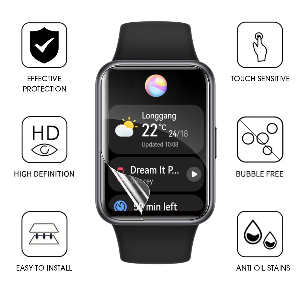 Curved Screen Protector Film - Anti-Scratch Soft Protective Layer
