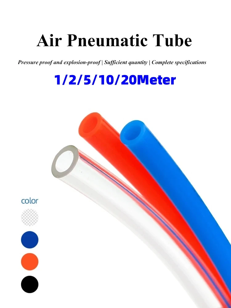 Air Component Hose Polyurethane Tubing Pneumatic Hose Pu Pipe 4mm-12mm 1M-20M Air Tube Compressor