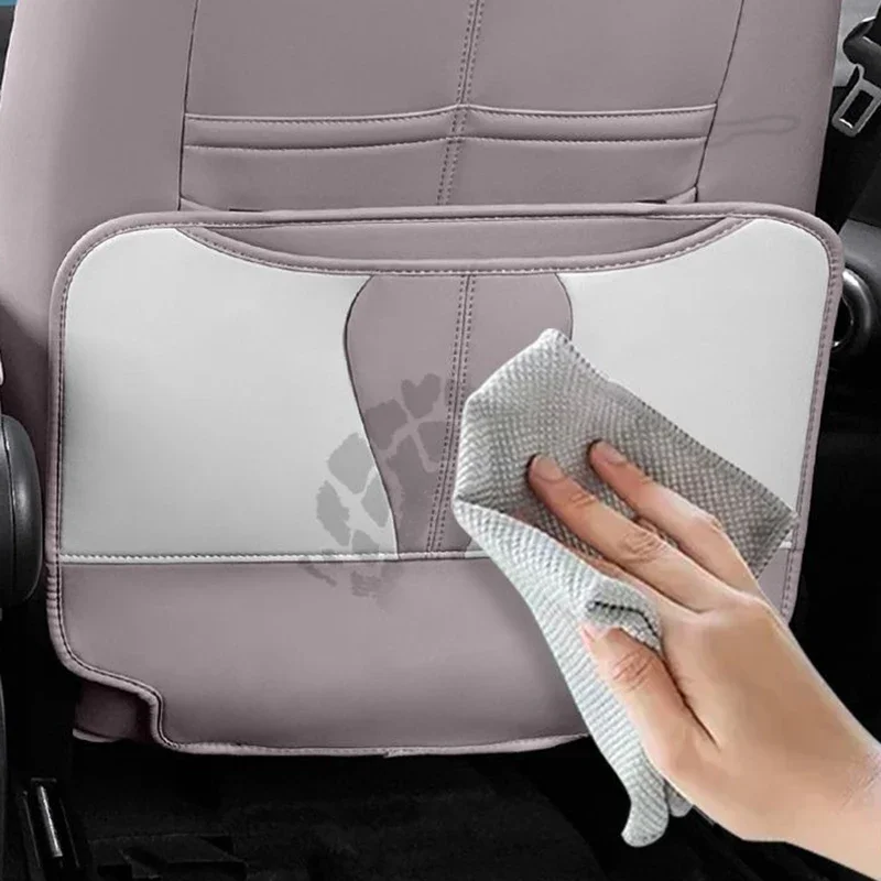 For BYD Yuan Plus Atto 3 2022-2025 Car Seat Back Anti Kick Protector Pad Leather Anti Dirty Protection Mat Interior Accessories